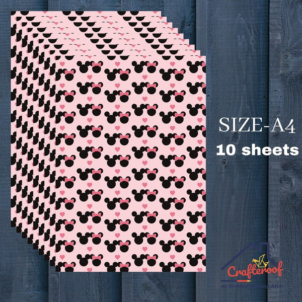 Micky & Minnei - A4 Designer Sheet