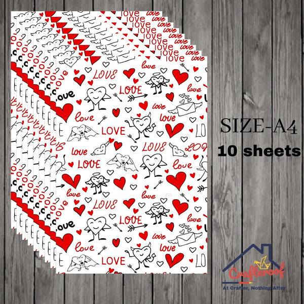 Love Arrow - A4 Designer Sheet