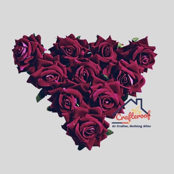 Purple Fabric Rose-10pcs/pack