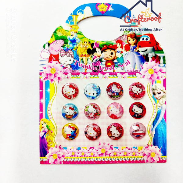 Kitty Button Sticker