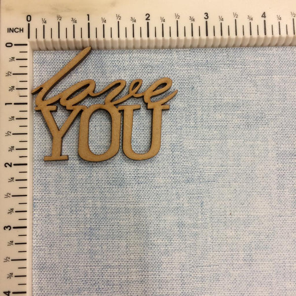 Love You - MDF Cutout