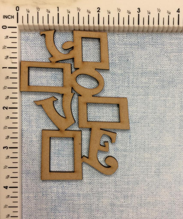 Love - MDF Cutout