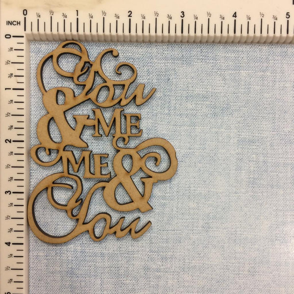 You & Me Me & You - MDF Cutout