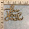 Love You More - MDF Cutout