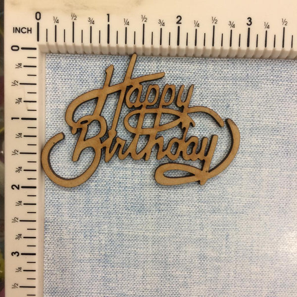 Happy Birthday - MDF Cutout