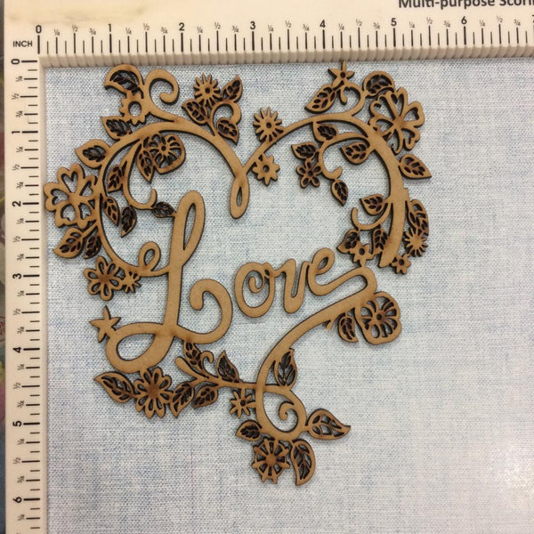 Love Frame - MDF Cutout