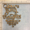 You Are In My Thaughts - MDF Cutout