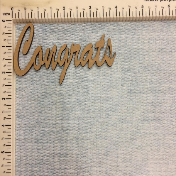 Congrats - MDF Cutout