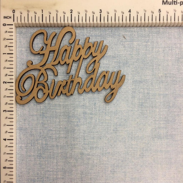 Happy Birthday #2 - MDF Cutout
