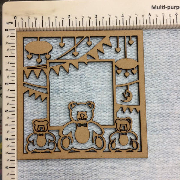 Teddy Bear Frame - MDF Cutout