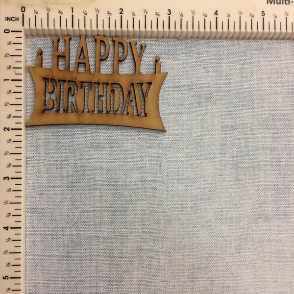 Happy Birthday#4 - MDF Cutout