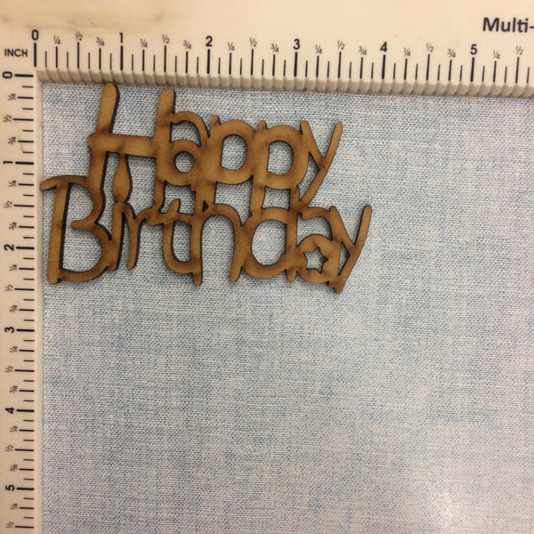 Happy Birthday#5 - MDF Cutout