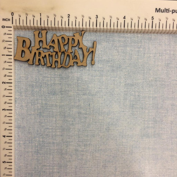 Happy Birthday#7 - MDF Cutout