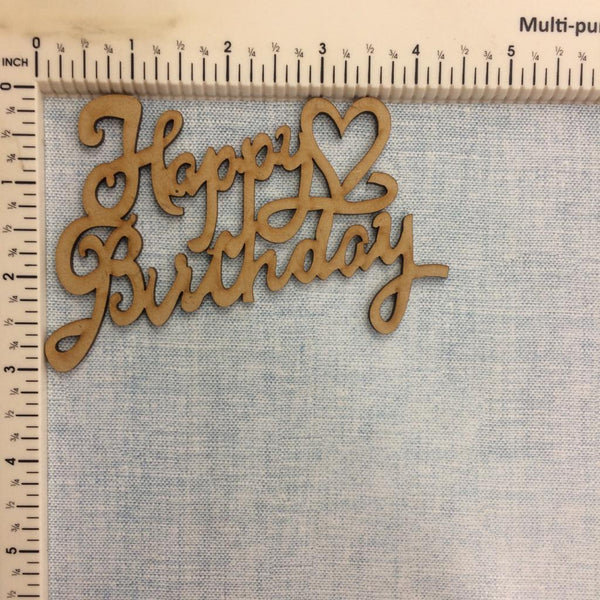 Happy Birthday#8 - MDF Cutout