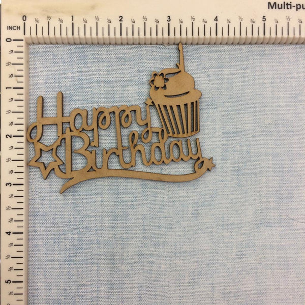 Happy Birthday#9 - MDF Cutout