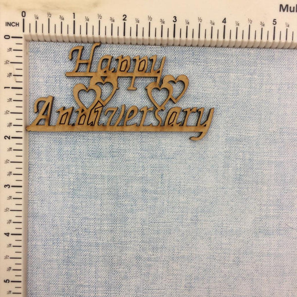 Happy Anniversary - MDF Cutout
