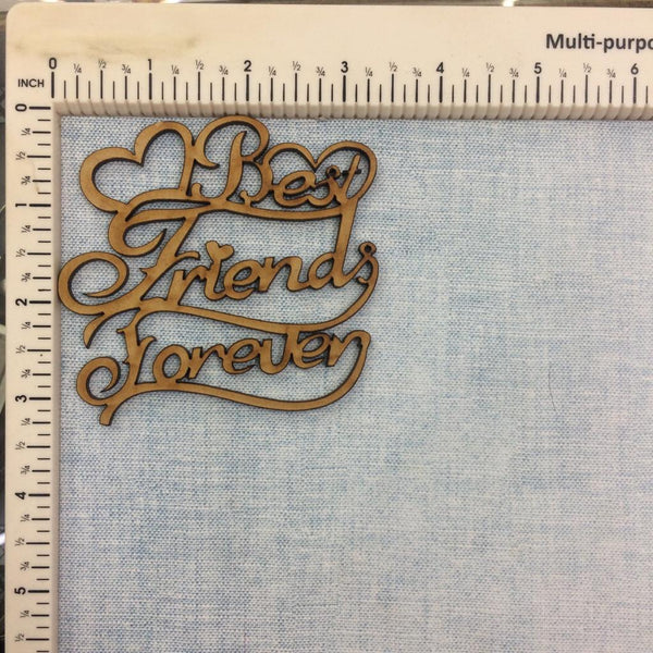 Best Friend Forever - MDF Cutout
