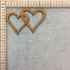 Double Heart Frame - MDF Cutout