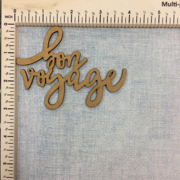 Bon Voyage - MDF Cutout