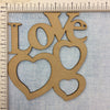 Love Frame- MDF Cutout