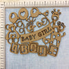 Baby Girl ABCDE - MDF Cutout