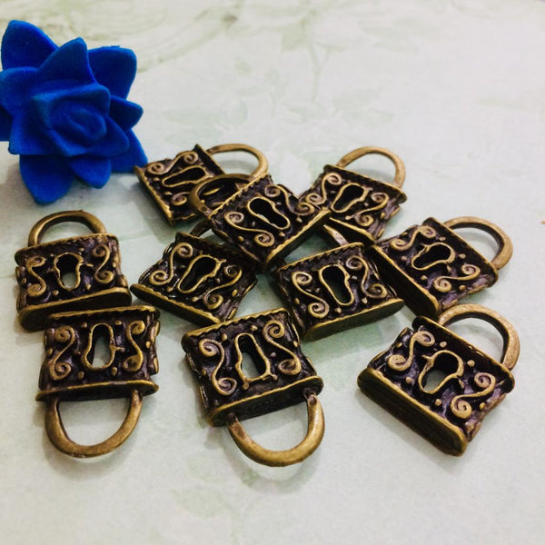 Lock Metal Charm