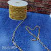Golden Metal Chain Roll - 50Mtr/roll