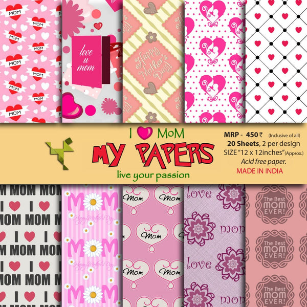 I Love Mom - 12*12 Paperpack