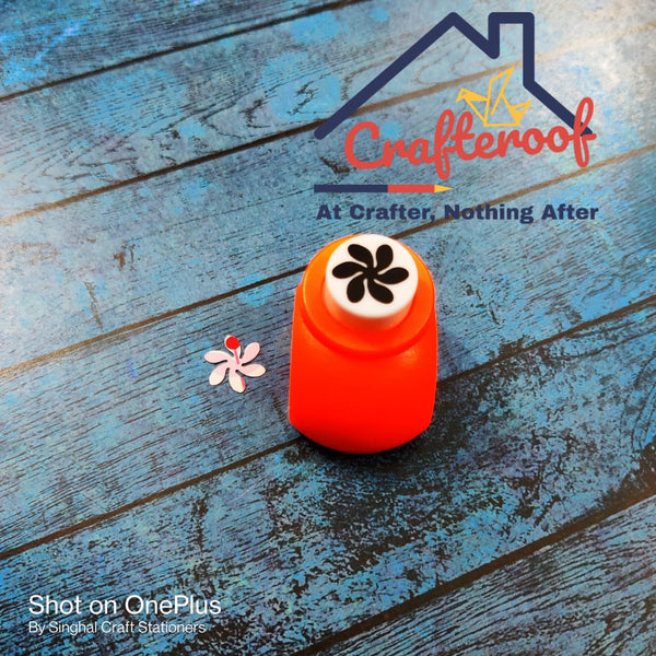 6 Petal Floral Punch - .5 Inch