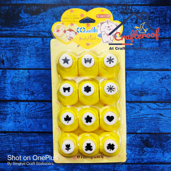 12 pc Craft Punch Set - 0.25inch