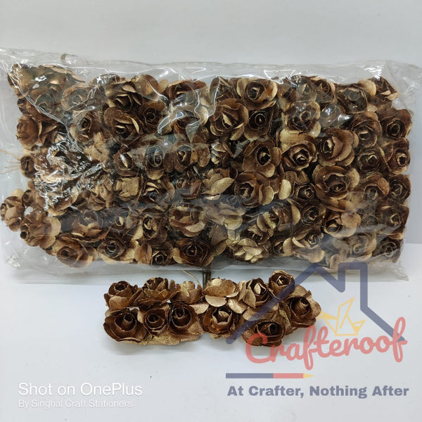 Golden Paper Flower - 144pcs/pack