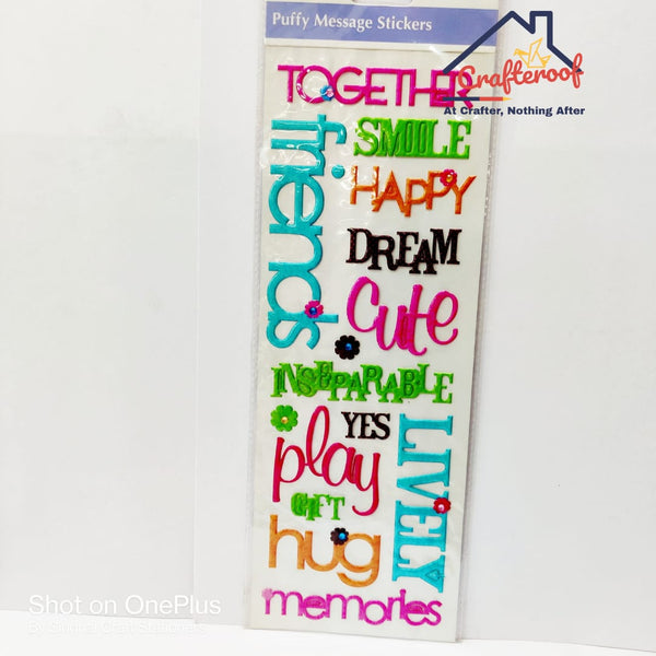 Puffy Message Sticker#5