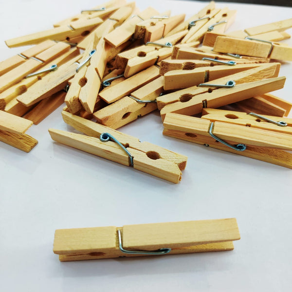 Jumbo Plane Wooden Clip 7.2cm - 50pcs/pack