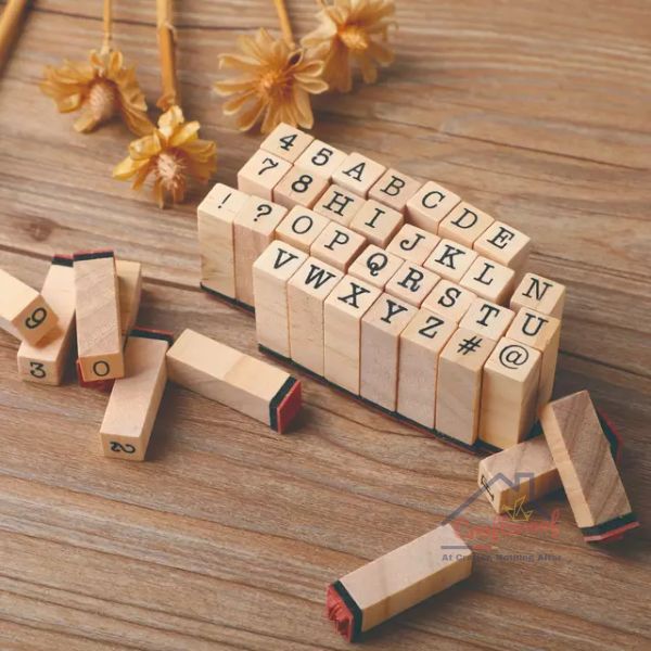 Capital Alphabet & Number Stamp Set