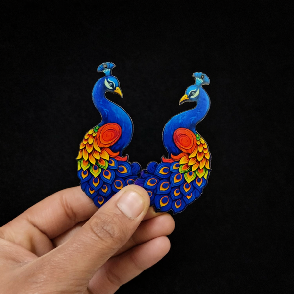 Peacock Pair #3 - Printed Cutout