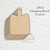 Chopping Board Coaster - 5pc/pack