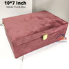 Coffee reddish velvet trunk box -10*7 inch
