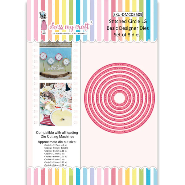 Stitched Circle LG - Basic Designer Dies