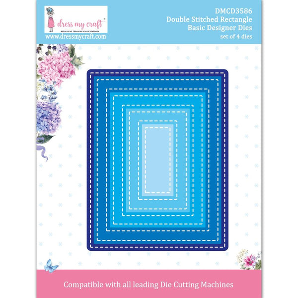 Double Stitched Rectangle - Basic Designer Die
