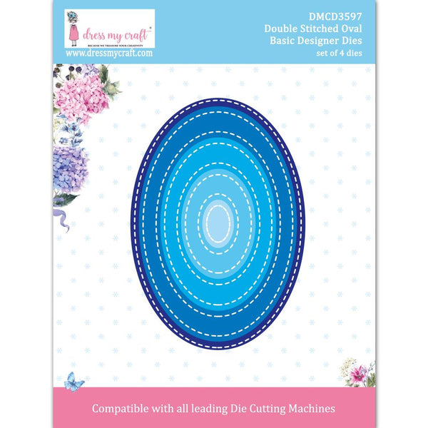 Double Stitched Oval - Basic Designer Dies