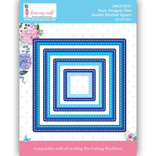Double Stitched Square - Basic Designer Die