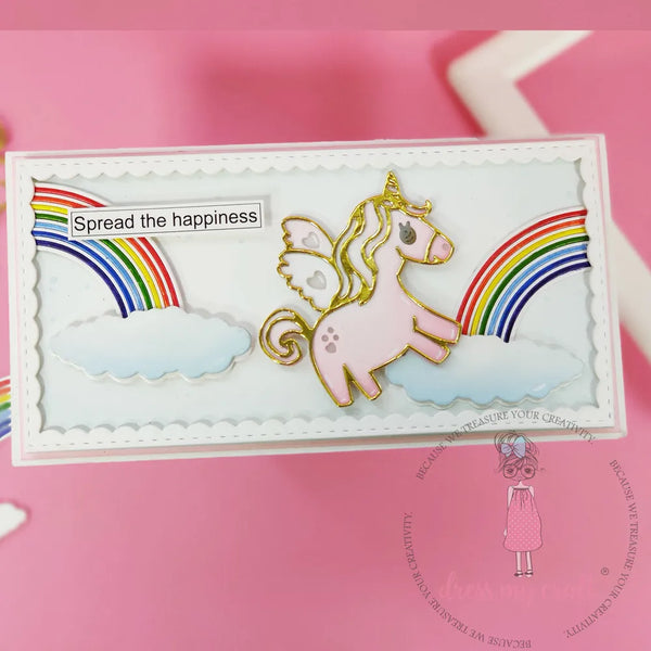 Rainbow With Clouds - Basic Designer Dies