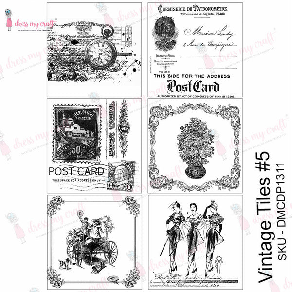 Vintage Tile #5 - Transfer Me