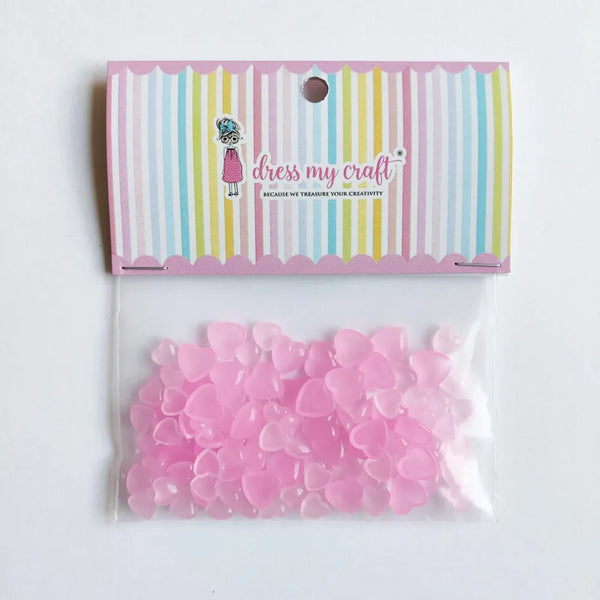 Pastel Pink Heart Droplets - Assorted