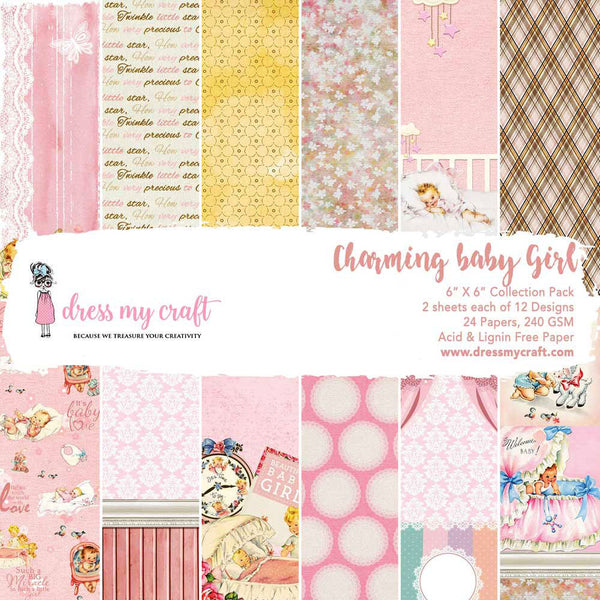 Charming Baby Girl - 6" x 6" Paper Pad