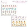 Magical Unicorn Motif Sheet
