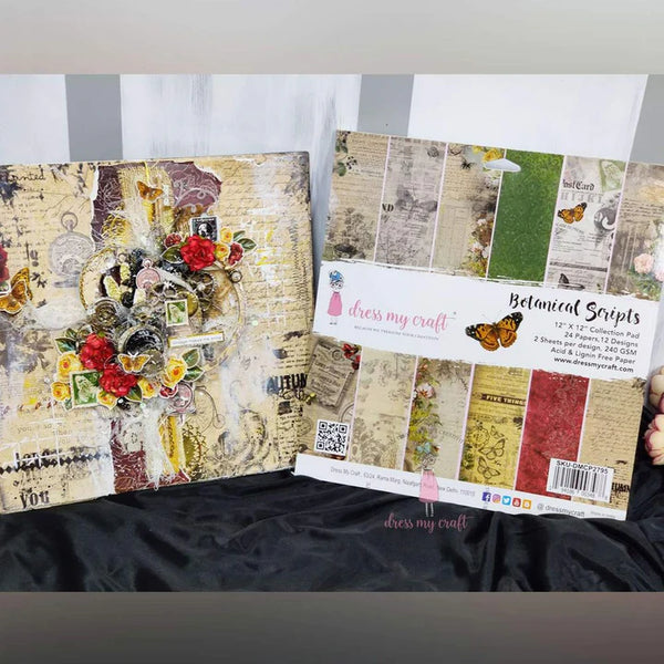 Botanical Scripts - 6" x 6" Paper Pad