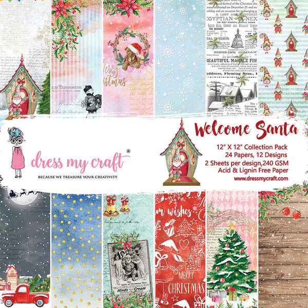 Welcome Santa- 12x12 Paper Pad