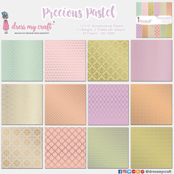 Precious Pastels 12"x12" Paper Pad