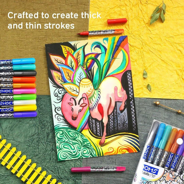 Metallic Brush Pen Set 10 Shades